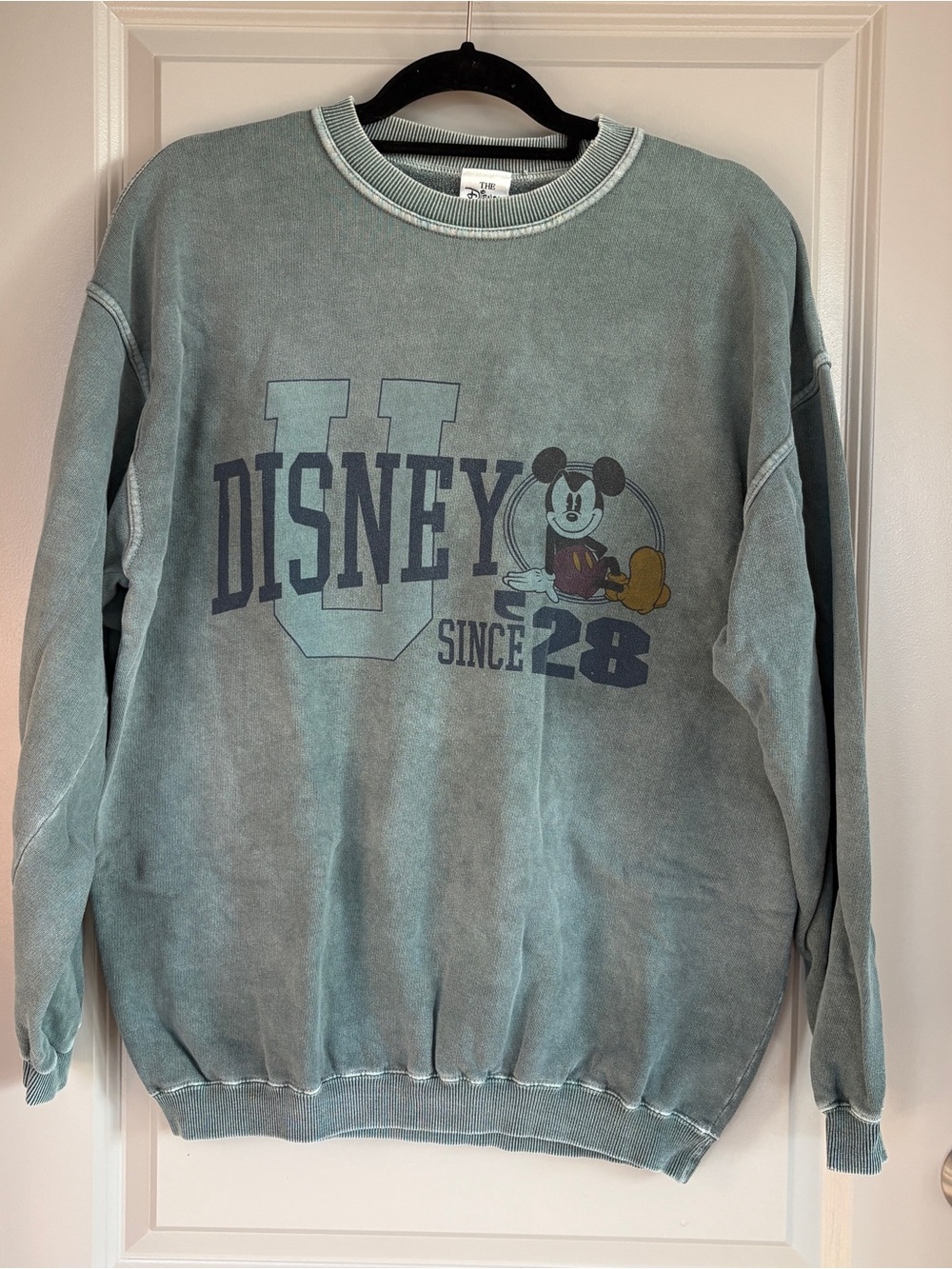Disney Store Mickey Collegiate Sweatshirt Since 28 M
